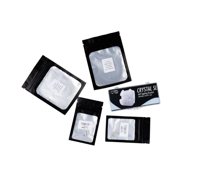 BRACKETS AUTOLIGADO ESTETICO ROTH 22 CON TUBOS 6´s , 7´s Y ARCOS ESTETICOS 1 JUEGO
