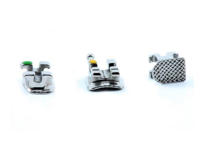 BRACKETS METALICOS MIM CONFORT ROTH .022 GANCHOS 3,4,5 1 JUEGO